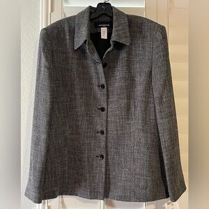 Jones New York Black and White Blazer Professional Tailored Fit